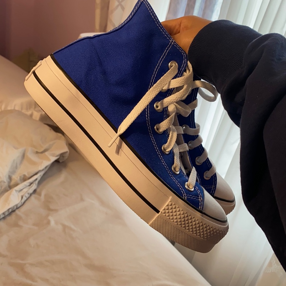 BLUE PLATFORM CONVERSE ❤️